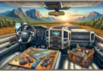 intérieur d'un camion