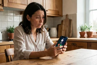 Femme surprise de voir un numéro en 0262 s'afficher sur son téléphone portable